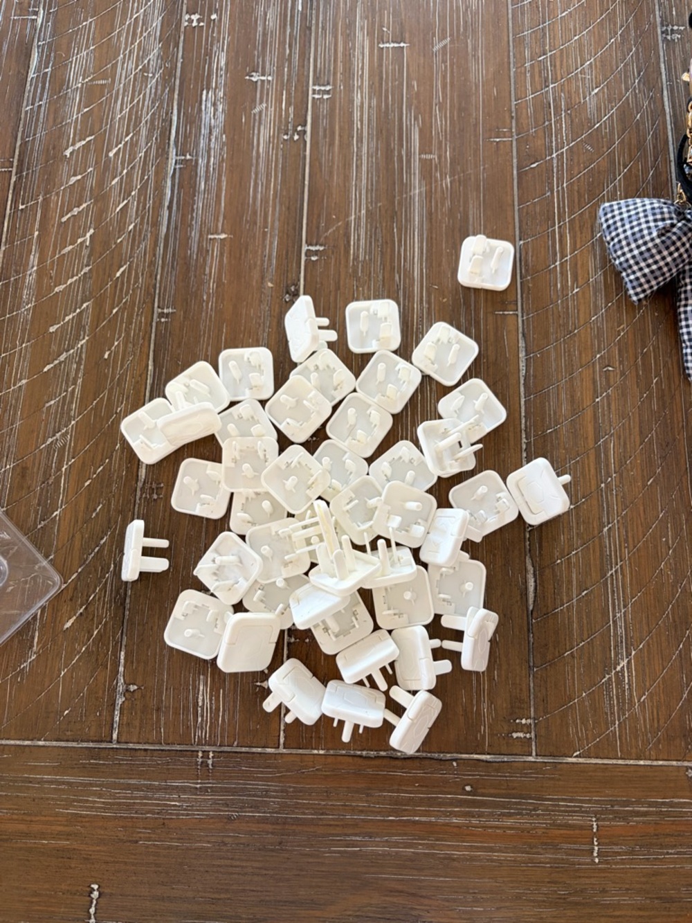 Lot of White Square Wall Plug Covers / Protectors